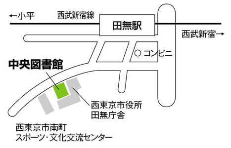 中央図書館　地図